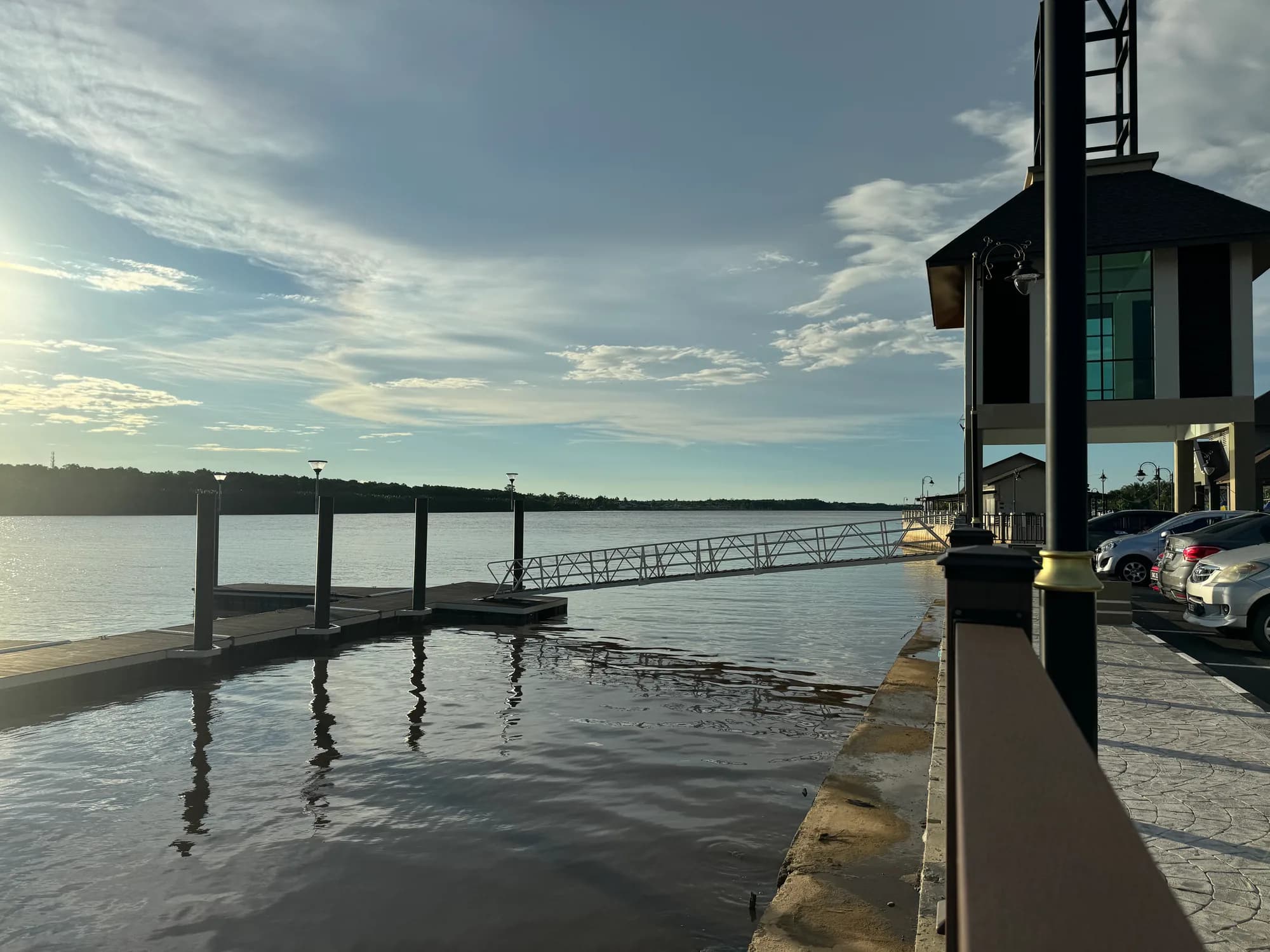 The Borneo coastline near Labuan.